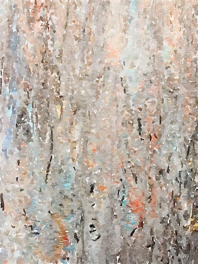 Abstract multi-colored watercolor painted background in subtle gray and brown colors stock illustration