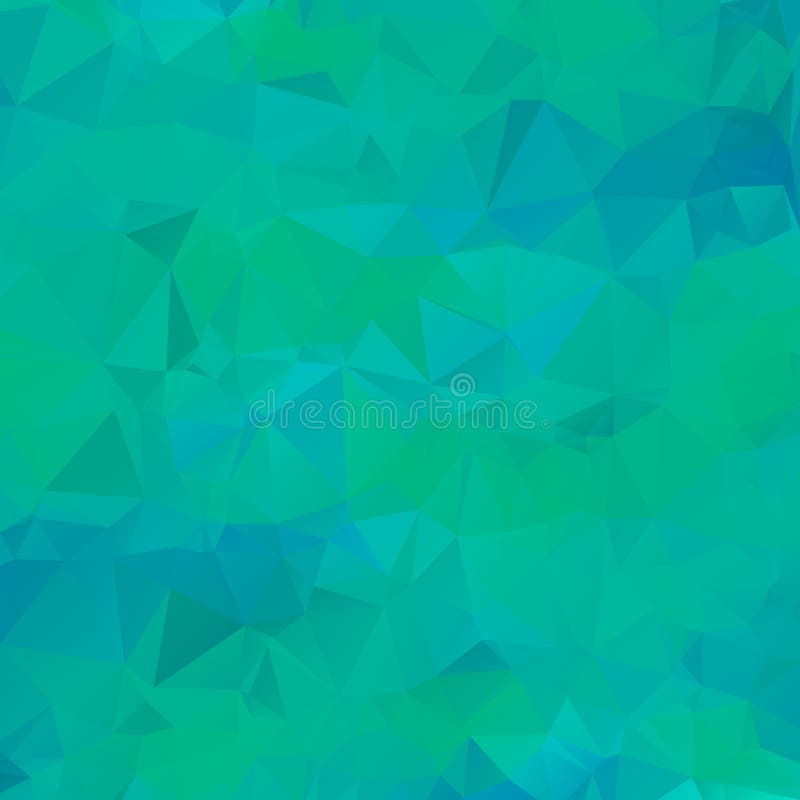 Abstract Multicolor Emerald Green Background. Vector Polygonal Design