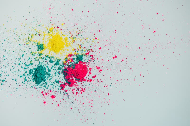 Abstract Multicolor Powder Mixed on White Background. Freeze Motion of  Color Powder Stock Image - Image of hindi, celebration: 173712663
