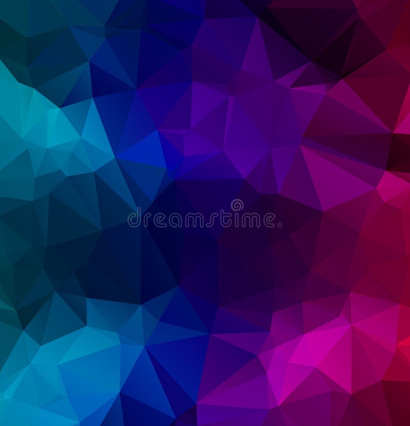 Abstract multicolor purple and blue background. Vector polygonal design illustrator stock illustration