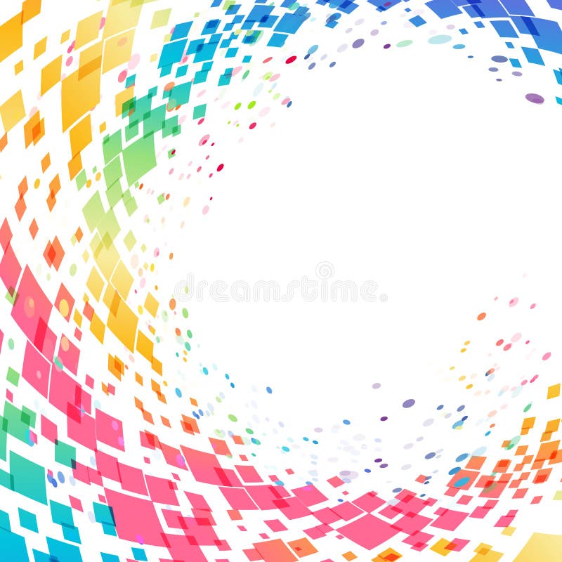 Abstract multicolored circle background vector illustration