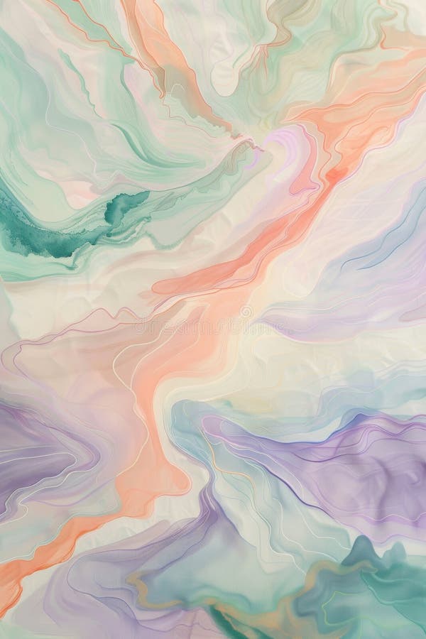 Design abstract multicolor de fluide, cu tipare de curent continuu vibrante stock image