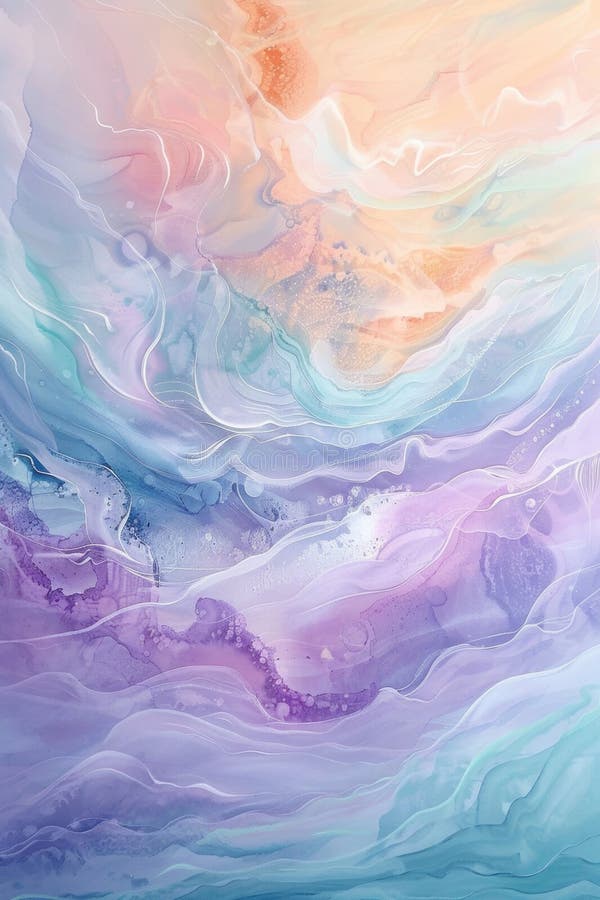 Design abstract multicolor de fluide, cu tipare de curent continuu vibrante stock images