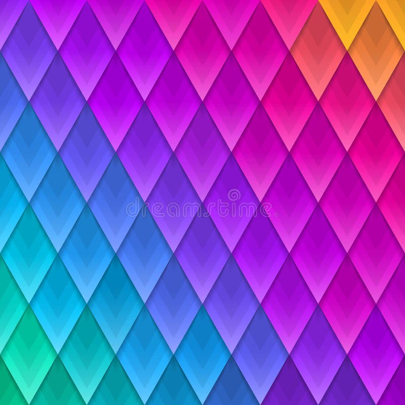 Abstract multicolored geometric shape background. Paper colorful artificial plumage. Vector illustration. royalty free illustration