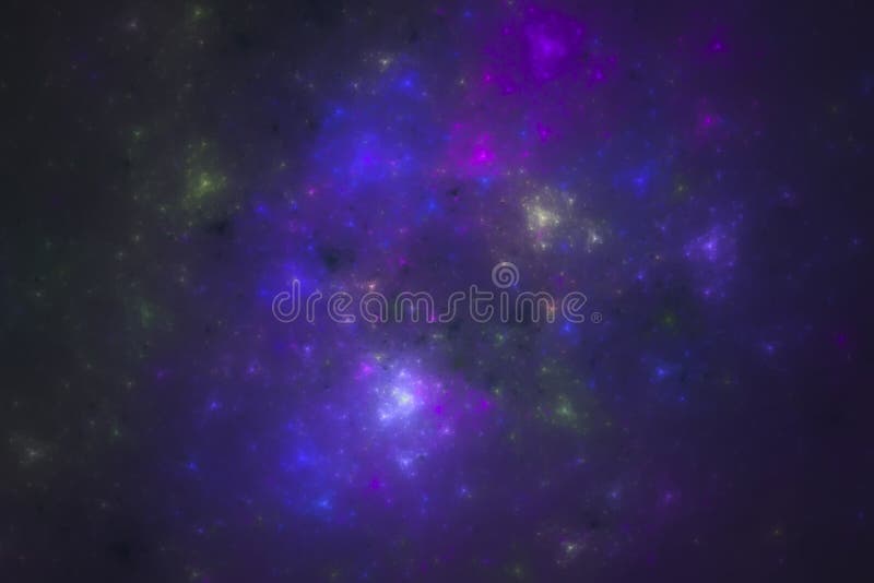 Abstract multicolored illustration on a dark background stock illustration