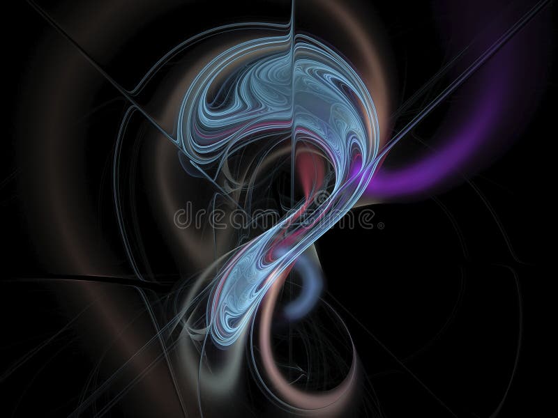 Abstract multicolored illustration on a dark background vector illustration