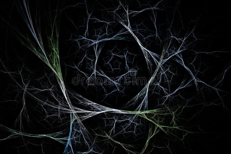 Abstract multicolored illustration on a dark background. royalty free illustration