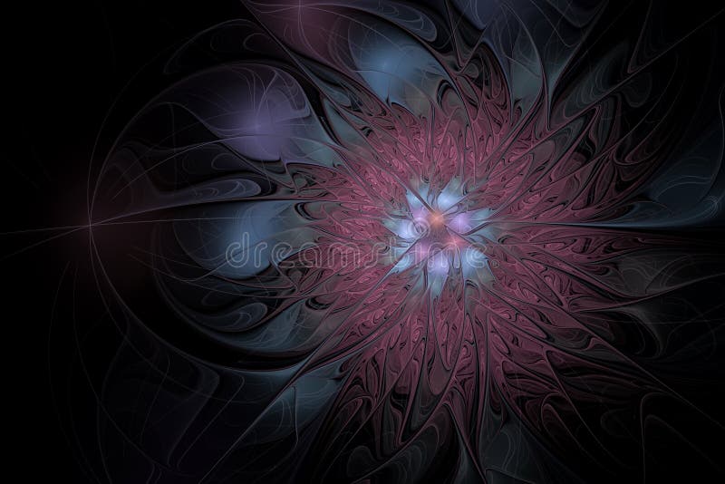 Abstract multicolored illustration on a dark background vector illustration