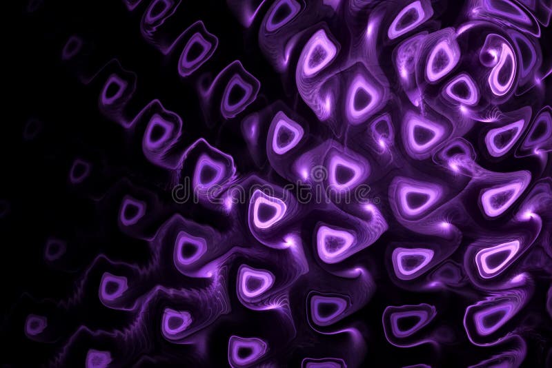 Abstract multicolored illustration on a dark background stock illustration