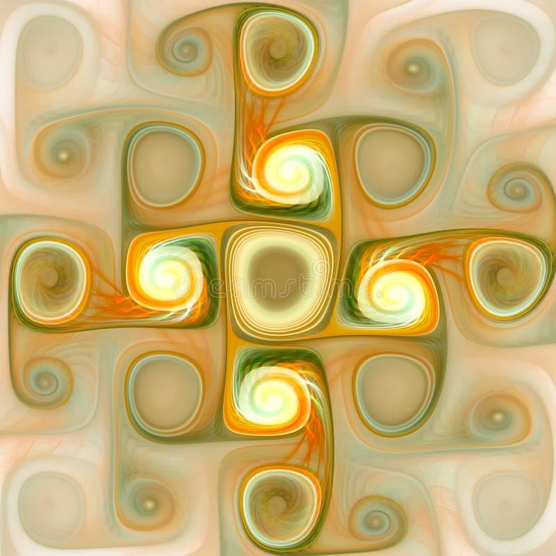 Abstract multicolored illustration on a light background stock illustration