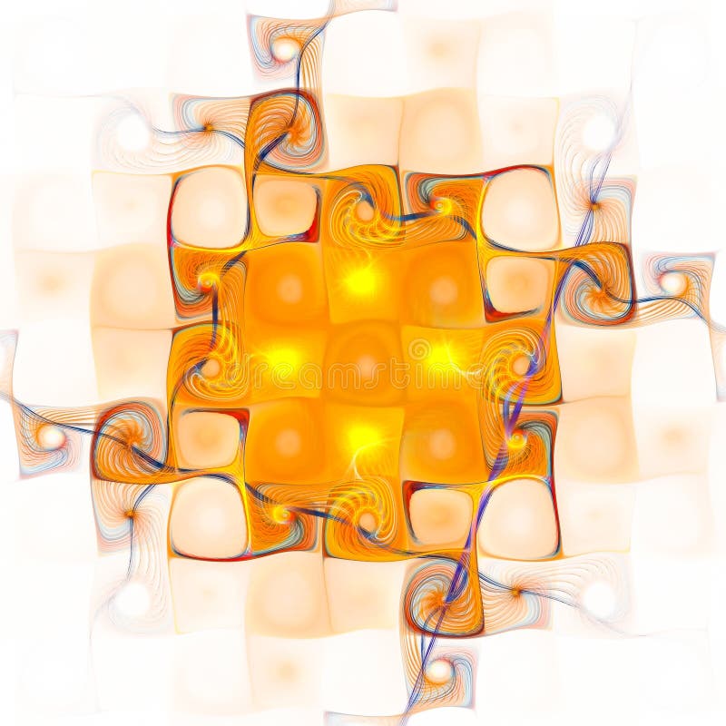 Abstract multicolored illustration on a light background stock illustration