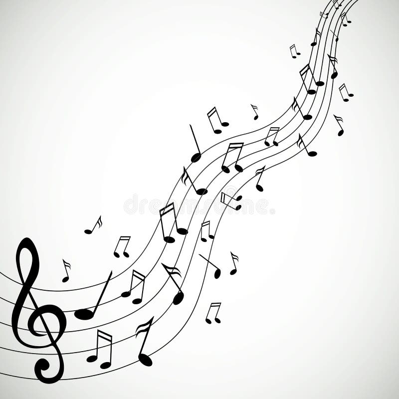 Abstract Music Background royalty free illustration