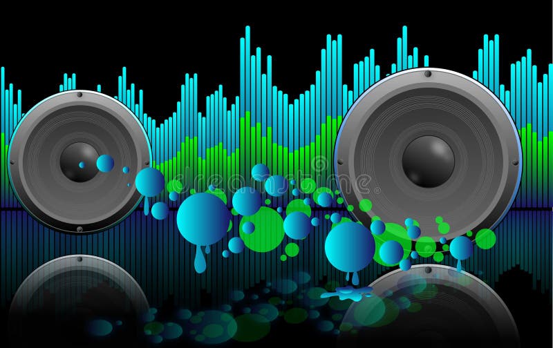 Abstract music background with speakers royalty free illustration Abstract music background with speakers royalty free illustration