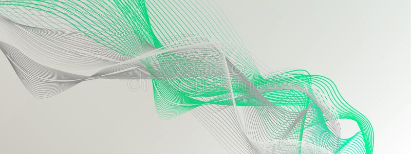 Abstract muted smoky background with wavy dynamic lines. Vector illustration. stock illustration