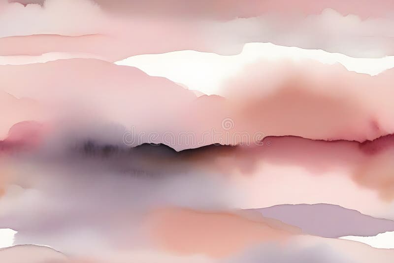 Abstract muted watercolor background in soft pink lavender colors vector illustration