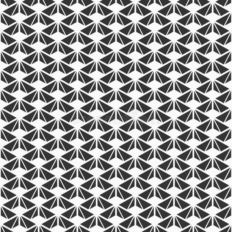 Abstract Naadloos Patroon Het herhalen van geometrische tegels Vector zwart-wit achtergrond royalty-vrije illustratie Abstract Naadloos Patroon Het herhalen van geometrische tegels Vector zwart-wit achtergrond royalty-vrije illustratie