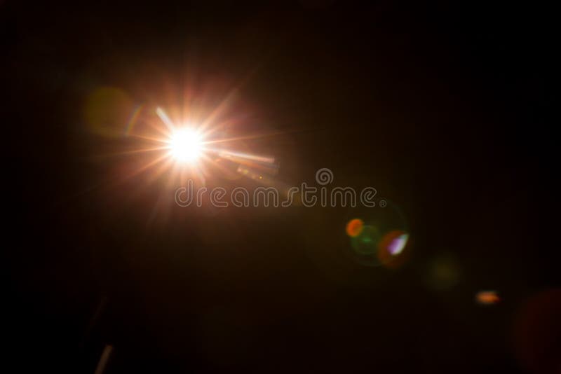 Abstract Natural Sun flare on the black stock images Abstract Natural Sun flare on the black stock images