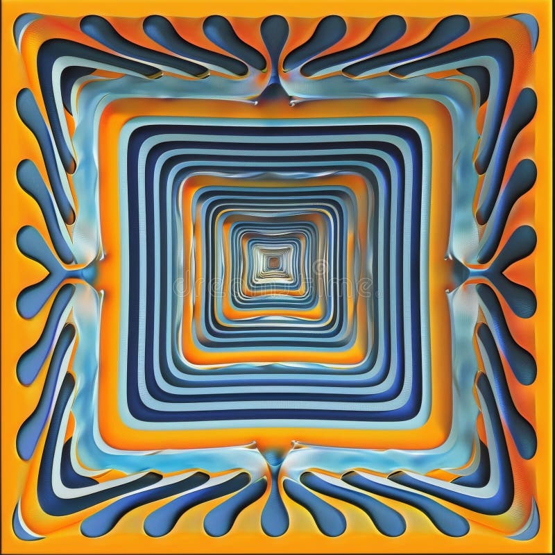 Abstract Neo Dadaist Patterns of Op Art Design, Conceptual Optical Illusion Images, Neo Dadaism
