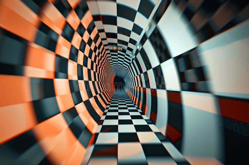Abstract Neo Dadaist Patterns of Op Art Design, Conceptual Optical Illusion Images, Neo Dadaism