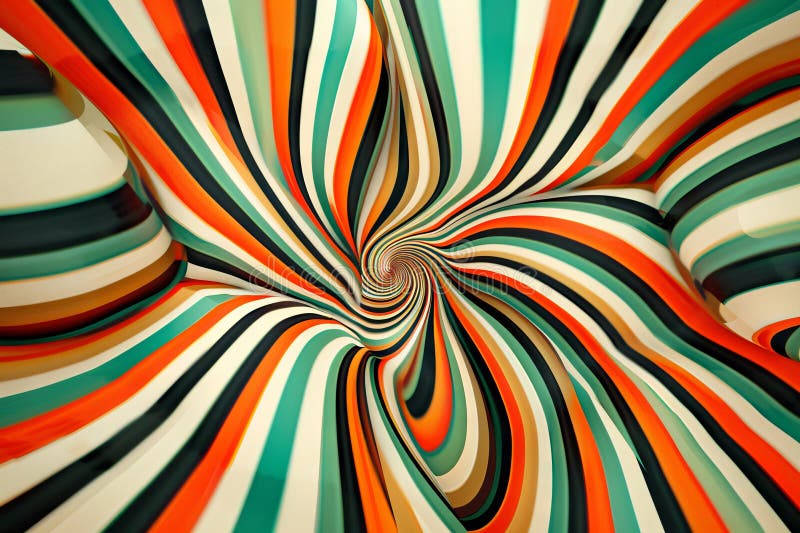 Abstract Neo Dadaist Patterns of Op Art Design, Conceptual Optical Illusion Images, Neo Dadaism