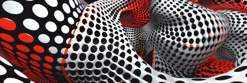 Abstract Neo Dadaist Patterns of Op Art Design, Conceptual Optical Illusion Images, Neo Dadaism