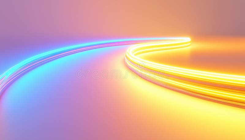 Abstract Neon Art stock photography