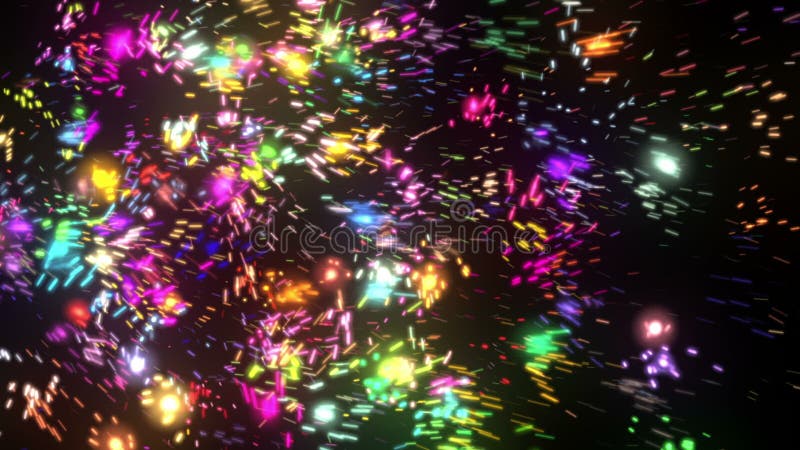 Abstract Neon Particles vector illustration