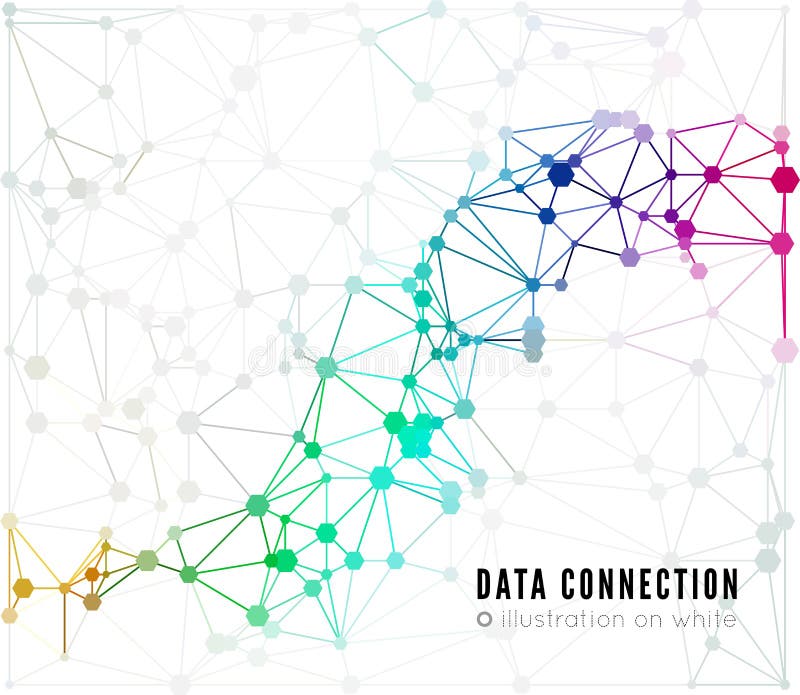 Abstract network connection background royalty free illustration