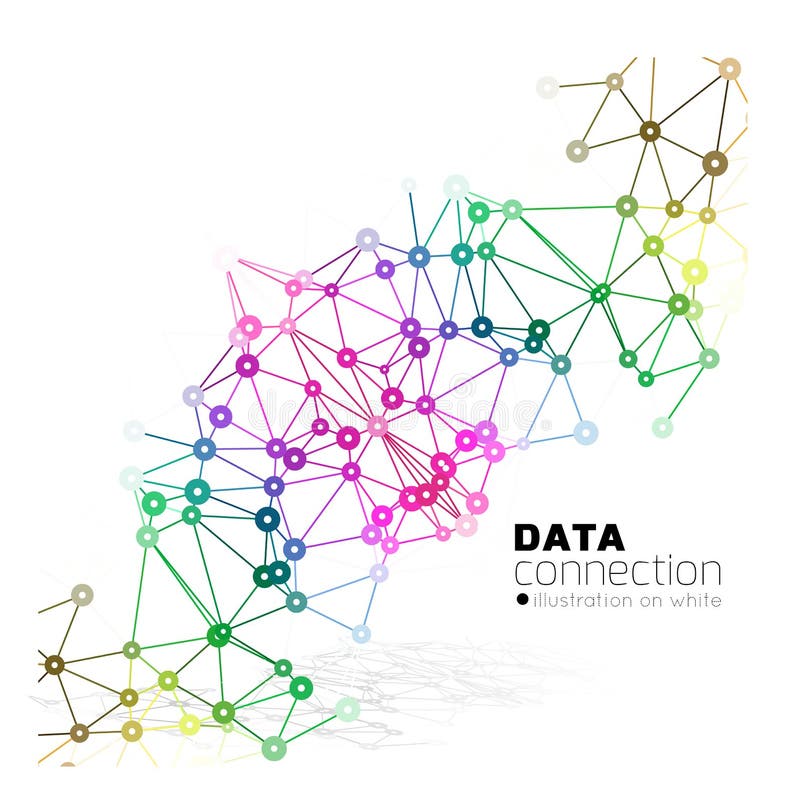 Abstract network connection background royalty free illustration