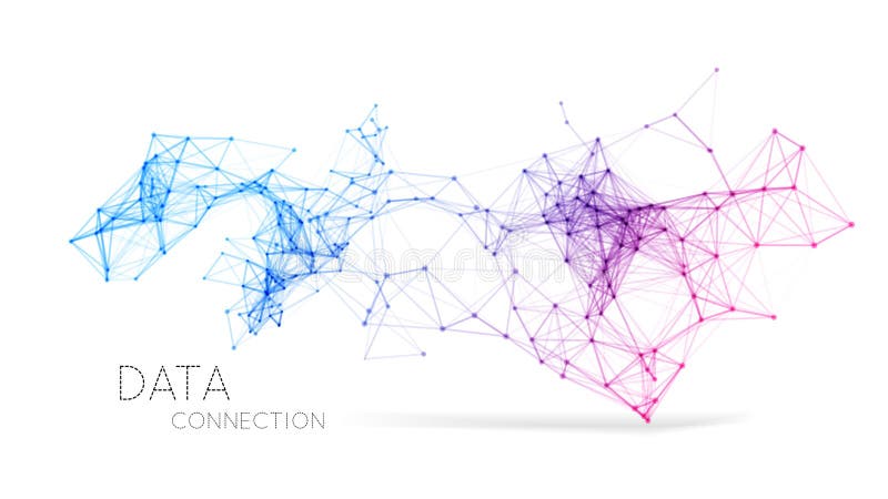 Abstract network connection background royalty free illustration
