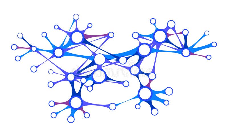 Abstract network connection stock illustration