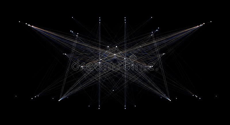 Abstract Network Connections and Data Flow royalty free illustration