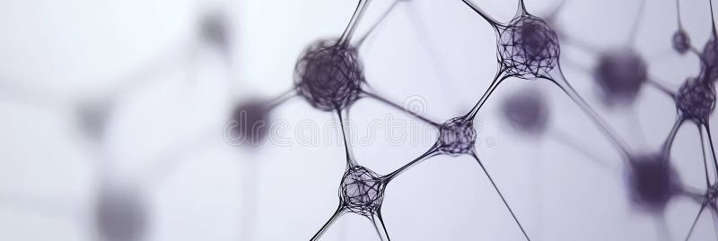 Abstract network with interconnected nodes vector illustration