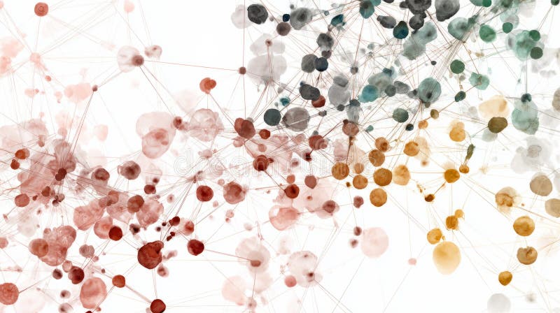 Abstract Network Visualization of Data Connections royalty free stock images