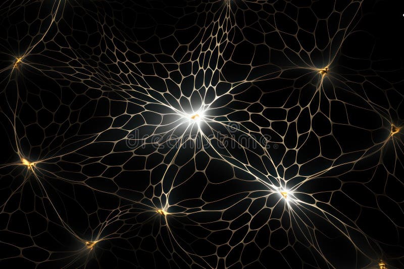 Abstract neural network maze pattern. Generative AI royalty free illustration