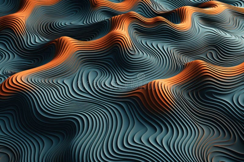 Abstract neural network maze pattern. Generative AI. AI generated