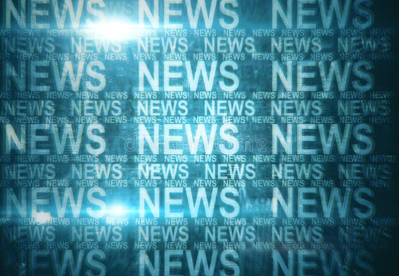 News Background Wallpaper. Breaking News Title At Blue Background