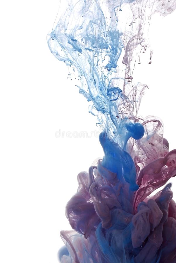 Abstract Object of Paint Splash. Color Cloud of Ink in Water Stock ...