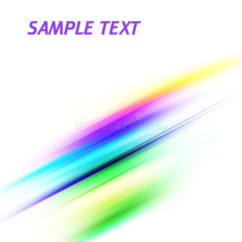 Rainbow lines on a white. Abstract oblique color lines on a white background. Raster graphic pattern