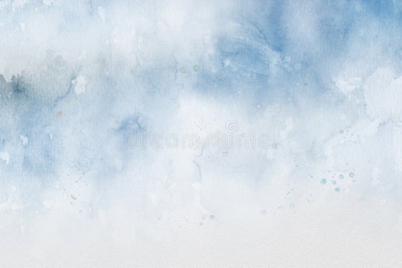 Abstract ocean watercolor background for textures or backgrounds. Beautiful blue paint.