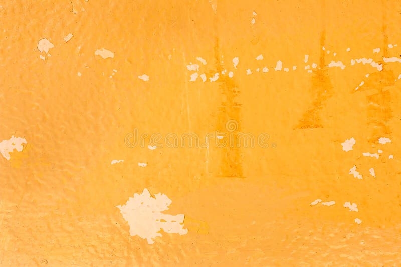 Abstract Old Yellow Grunge Cement Wall for texture background stock image