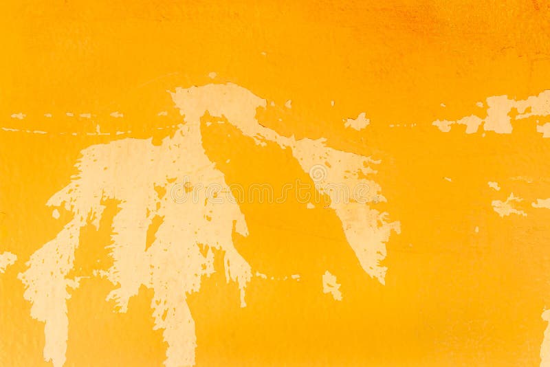 Abstract Old Yellow Grunge Cement Wall for texture background stock photo