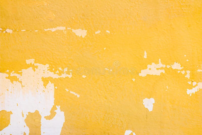 Abstract Old Yellow Grunge Cement Wall for texture background stock images