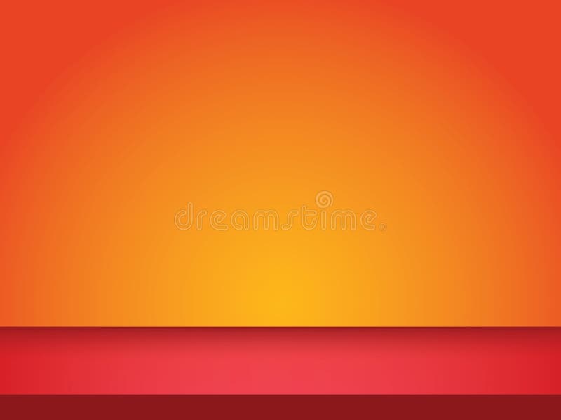 Abstract Orange Background with Dark Red Table Design. Stock Illustration -  Illustration of illustrator, empty: 220005862