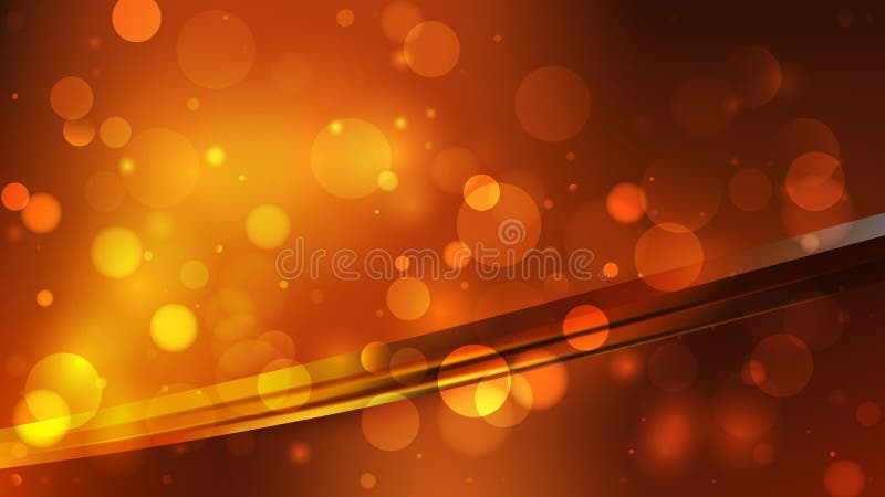 Abstract Orange and Black Blurry Lights Background Design