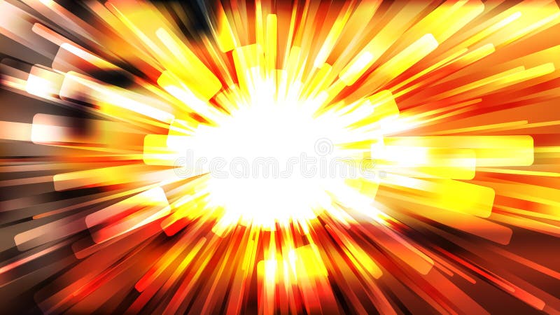 Abstract Orange Black and White Radial Lights Background Design Template