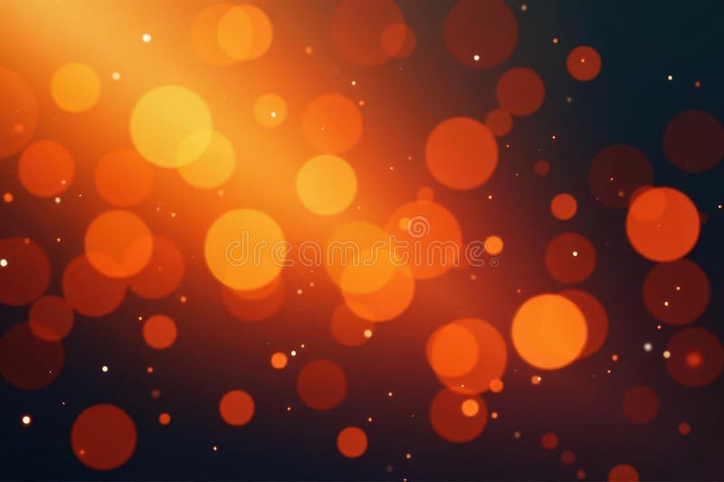 Abstract orange bokeh, swirling, creating a luminous and hazy effect , energy, celebration royalty free illustration