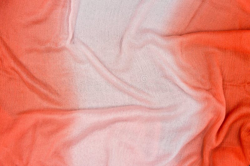 Abstract Orange Fabric Background. Close Up. Art Background Stock Photo