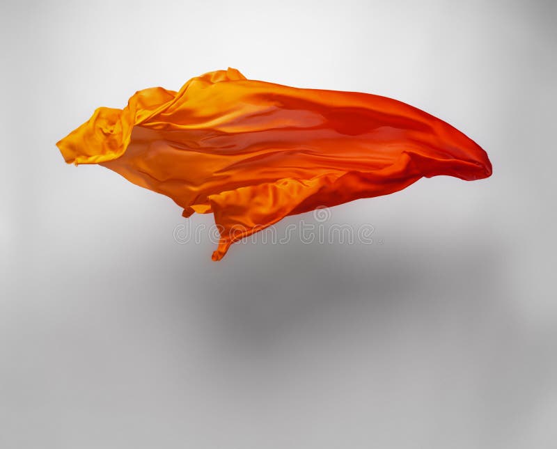 Abstract Orange Fabric in Motion Stock Photo Image of color, cloth