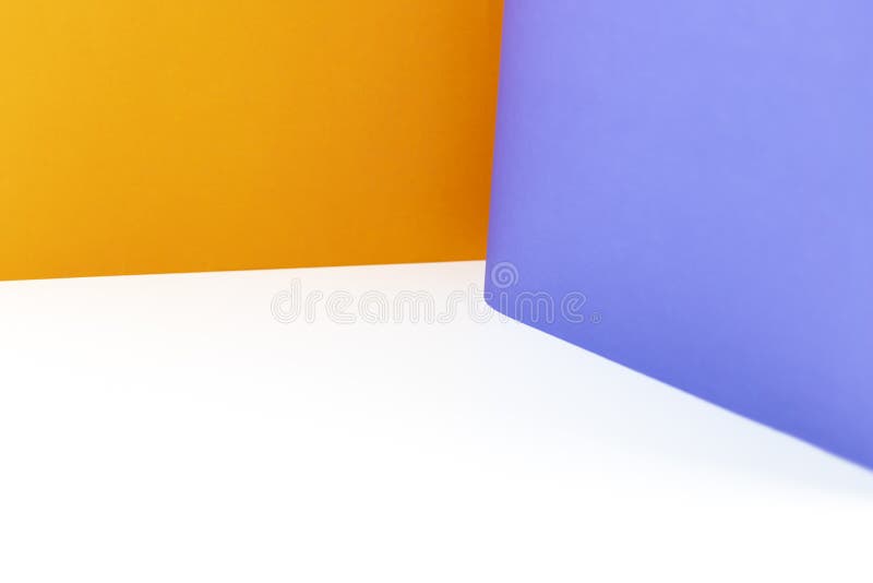 Abstract orange and purple color papers background royalty free stock photos
